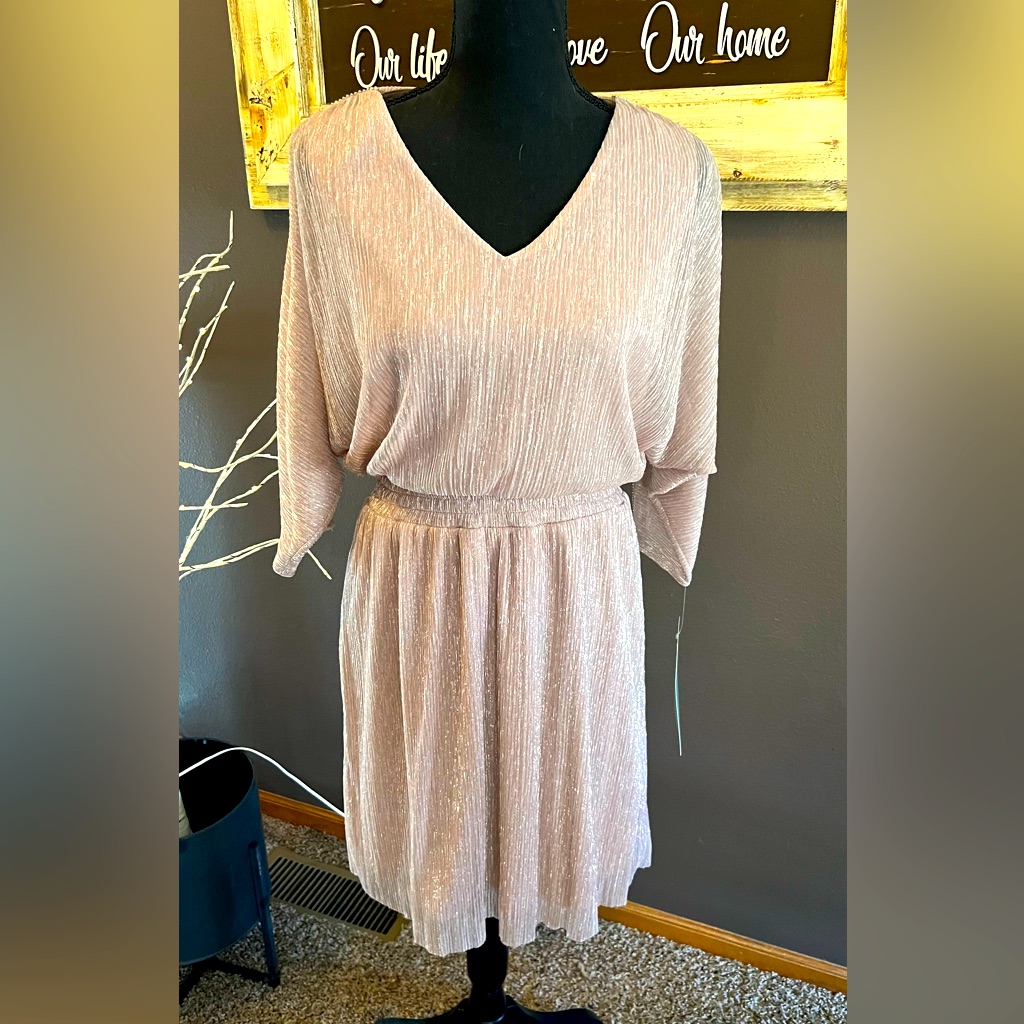 Msk Blush Pink Midi Dress